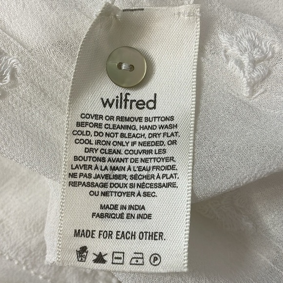 Wilfred Faux Wrap Sheer Blouse - Picture 6 of 7